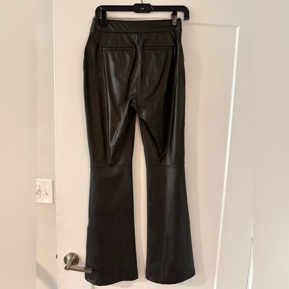 SPANX Black Flare Faux Leather Pants - Picture 8 of 9